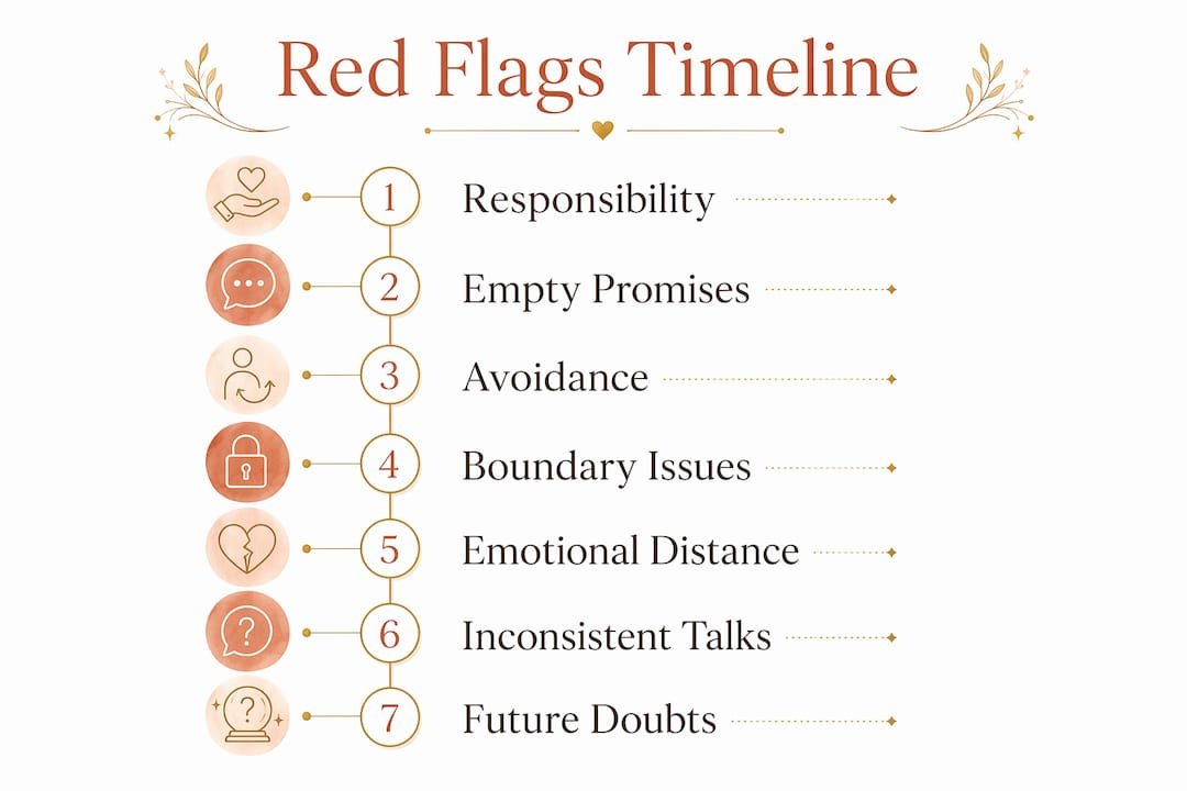 Infographic illustrating reconciliation red flags flow