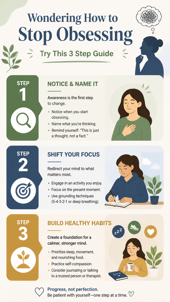 wondering how to stop obsessing try this 3 step guide