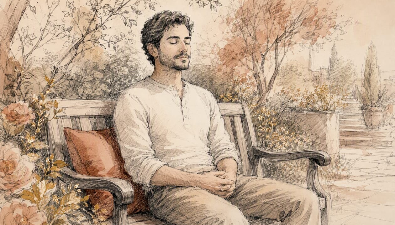 10 Healthy Communication Tips That Actually Work 1 Pastel watercolor of a man calming defensiveness