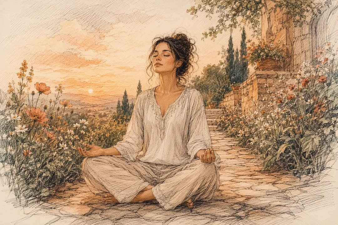 Learning to Manage Emotions - Your Window of Tolerance 2 Woman practicing calming breathing outdoors