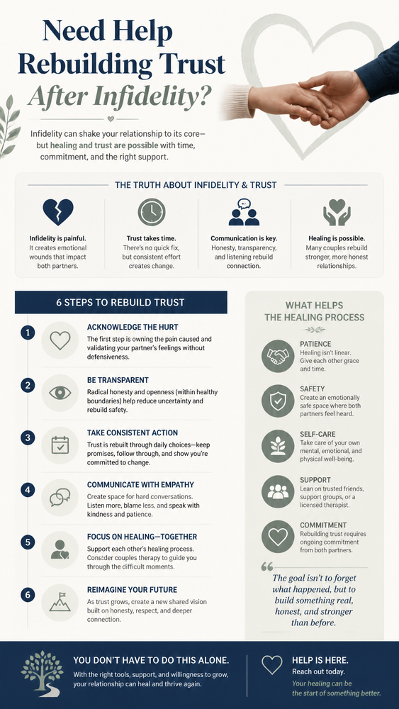 need help rebuilding trust after infidelity