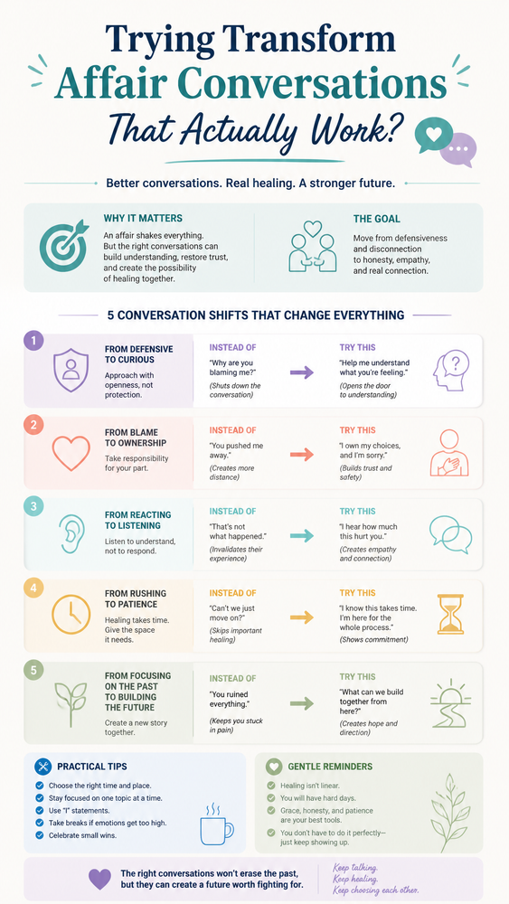 trying transform affair conversations that actually work