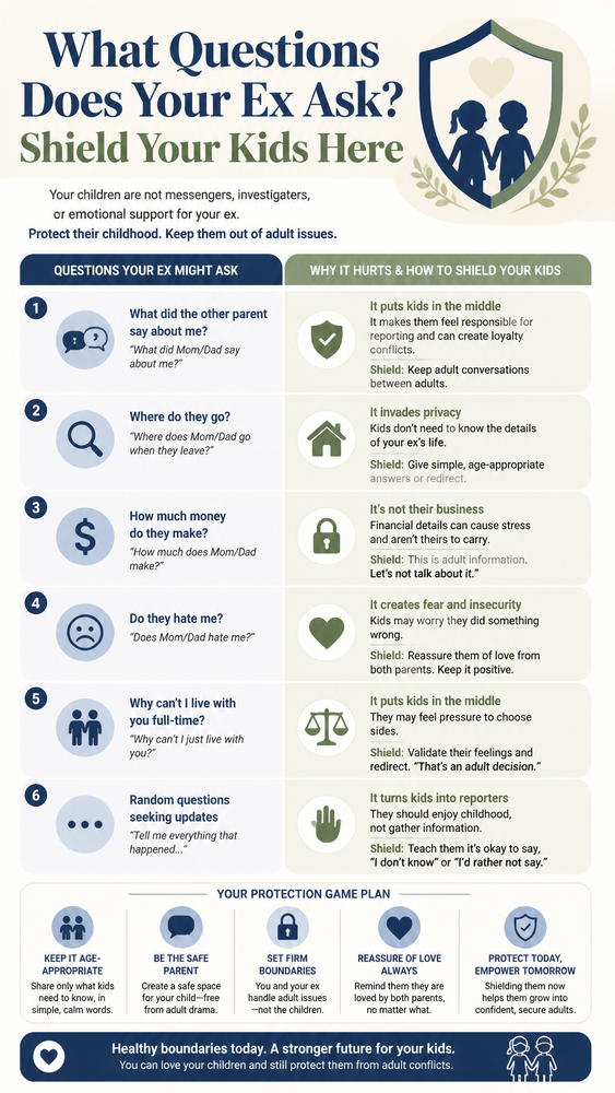What to Do When Your Ex Uses Kids to Gather Information 1 what questions does your ex ask shield your kids here
