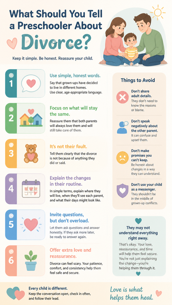 what should you tell a preschooler about divorce 3