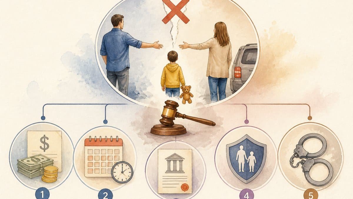 legal implications of violating custody exchange orders 1791250886